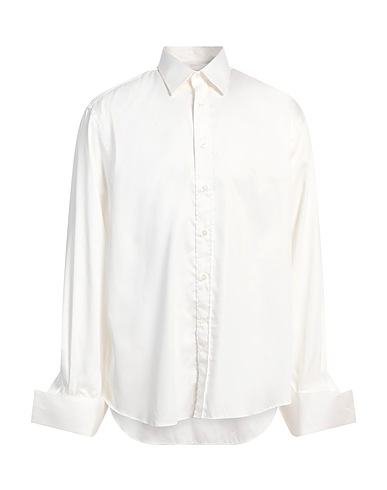 CARLO PIGNATELLI Solid color shirt White 100% Cotton