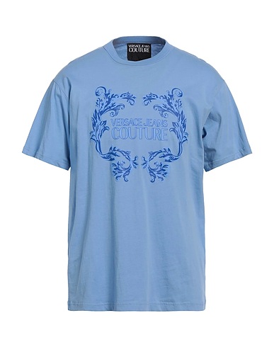 VERSACE JEANS COUTURE Ｔシャツ ライトブルー コットン 100%