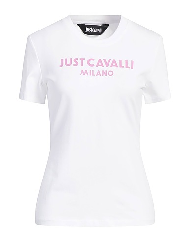 JUST CAVALLI T-shirt Bianco 95% Cotone, 5% Elastan
