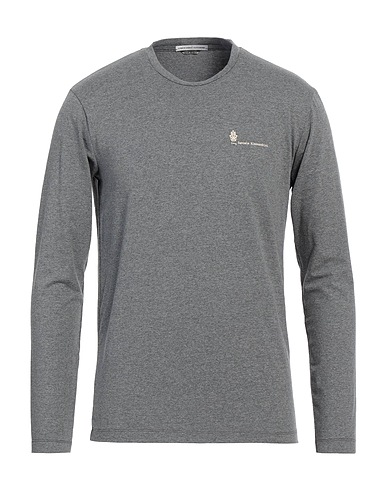 GREY DANIELE ALESSANDRINI T-shirt 90% Cotton, 10% Elastane