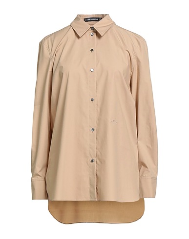 KARL LAGERFELD Camicie e bluse tinta unita Beige 100% Cotone organico