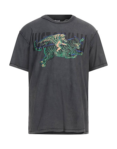 JUST CAVALLI T-shirt Grey 100% Cotton