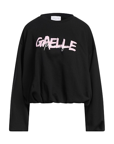 GAëLLE Paris Sweatshirt Black 90% Cotton, 10% Polyester