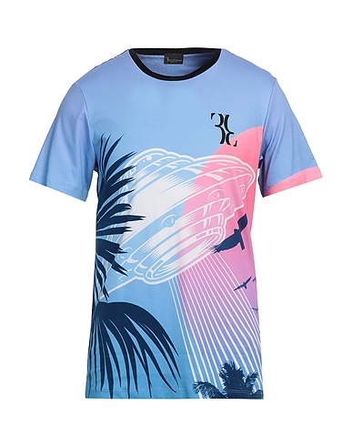 BILLIONAIRE T-shirt Blu chiaro 100% Cotone