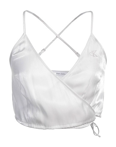 CALVIN KLEIN JEANS Top Light grey 78% Viscose, 22% Polyester