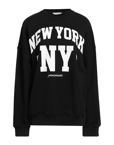 HINNOMINATE Sweatshirt Black 90% Cotton, 10% Polyester