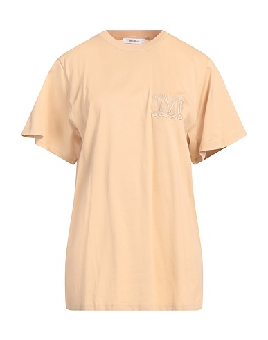 MAX MARA Футболка Песочный 100% Хлопок