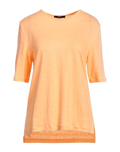 SEVENTY VENEZIA Basic T-Shirt Apricot 100% Linen
