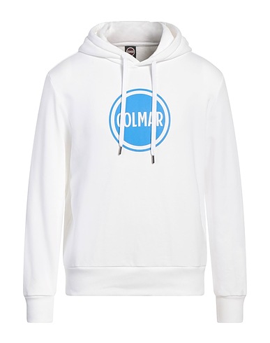 COLMAR Hooded track jacket  White 65% Cotton, 35% Polyester