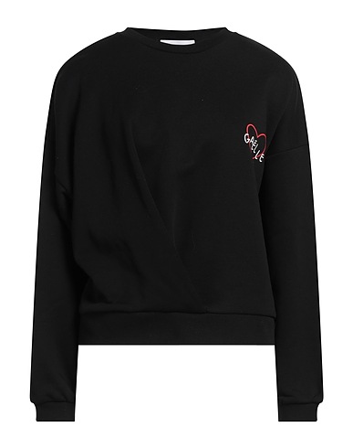GAëLLE Paris Sweatshirt Black 90% Cotton, 10% Polyester