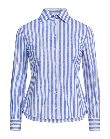 BRIAN DALES Striped shirt Blue 87% Polyamide, 13% Elastane