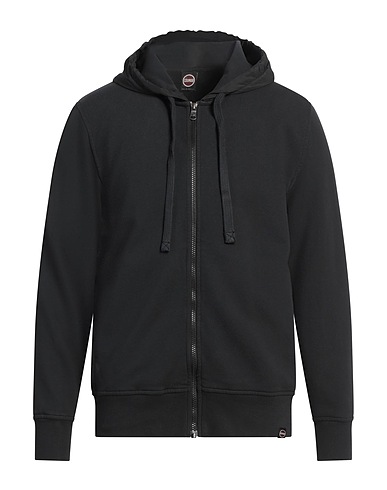 COLMAR Hooded track jacket  Black 100% Cotton, Polyester