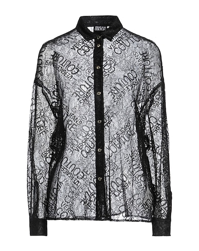 VERSACE JEANS COUTURE Patterned shirts & blouses NERO 51% Viscose, 49% Polyamide
