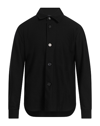 HARRIS WHARF LONDON Solid colour shirt Black 100% Cotton