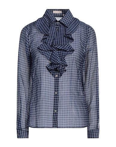 CAMICETTASNOB Checked shirt 70% Cotton, 30% Silk