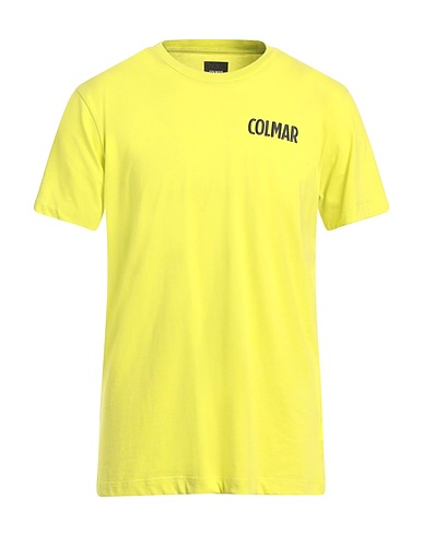 COLMAR T-shirt Lime green 70% Polyester, 30% Cotton