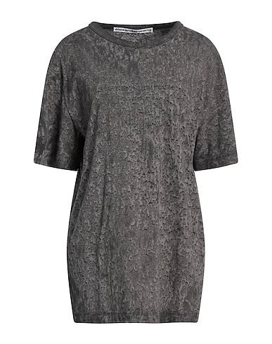 ALEXANDER WANG T-shirt Charcoal 88% Cotton, 12% Hemp, Elastane