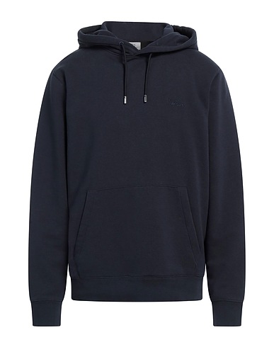 WOOLRICH Hooded track jacket  Midnight blue 66% Cotton, 34% Polyester