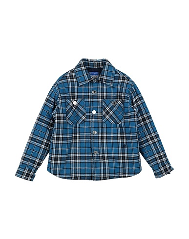 JACOB COHЁN Patterned shirt Slate blue 100% Cotton
