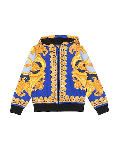 VERSACE YOUNG Sweatshirt Blue 100% Cotton, Elastane