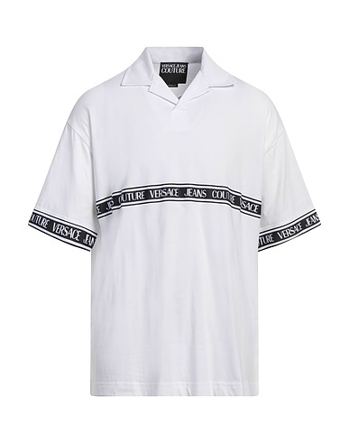 VERSACE JEANS COUTURE Polo shirt White 100% Cotton
