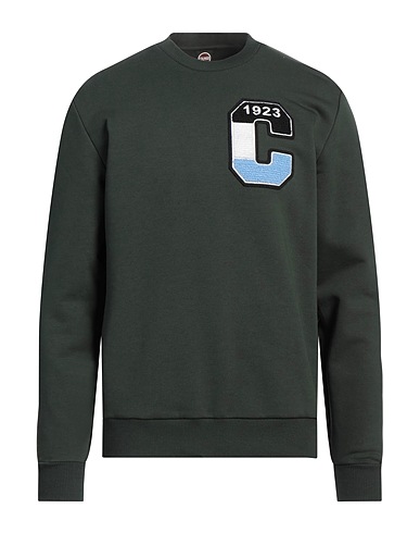 COLMAR Sweatshirt Dark green 66% Cotton, 34% Polyester