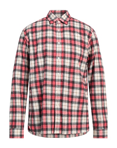 XACUS Checked shirt Magenta 100% Cotton