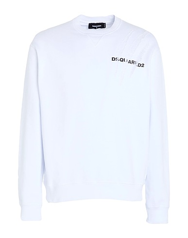 DSQUARED2 TOPS & TEES White 100% Cotton, Elastane