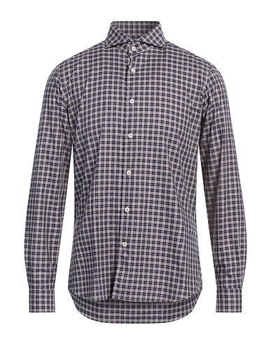 CALLISTO CAMPORA Checked shirt Navy 100% Cotton