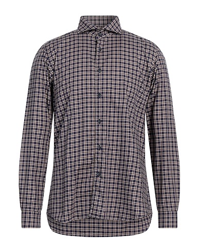 CALLISTO CAMPORA Checked shirt Navy 100% Cotton