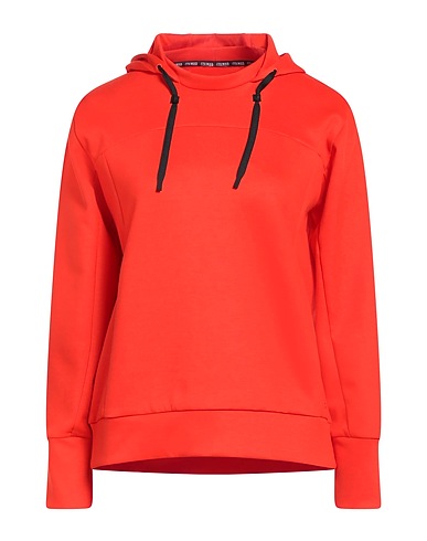 COLMAR Hooded track jacket  Tomato red 95% Polyester, 5% Elastane