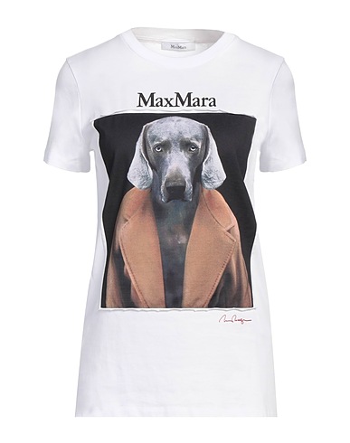MAX MARA T-shirt Blanc 100% Coton
