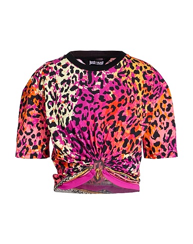 JUST CAVALLI T-shirt Fuchsia 100% Cotton