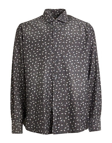 BARBA Napoli Denim shirt DANDY LIFE Charcoal 100% Cotton