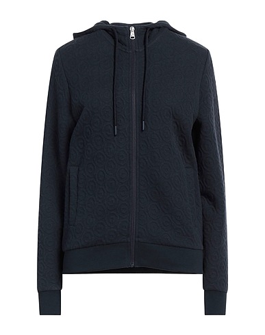 COLMAR Hooded track jacket  Midnight blue 82% Cotton, 18% Polyester