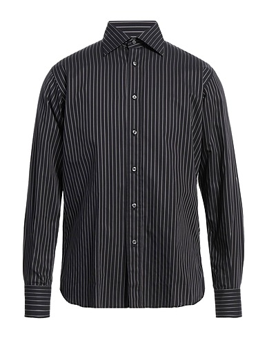 INGRAM Striped shirt Black 100% Cotton