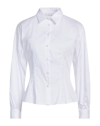 KAOS Solid color shirts & blouses White 71% Cotton, 25% Polyamide, 4% Elastane