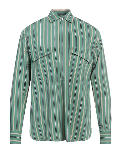 PT Torino Striped shirt Green 89% Viscose, 11% Polyamide