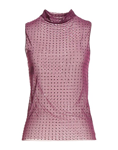 PINKO Top Plum 82% Polyamide, 18% Elastane, Glass