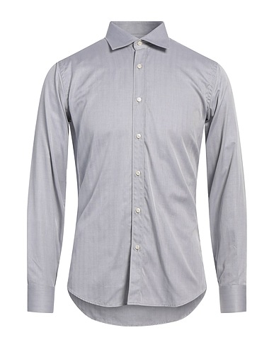 INGRAM Solid colour shirt Light grey 100% Cotton
