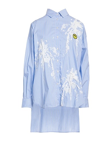 BARROW Striped shirt Sky blue 75% Cotton, 21% Polyamide, 4% Elastane