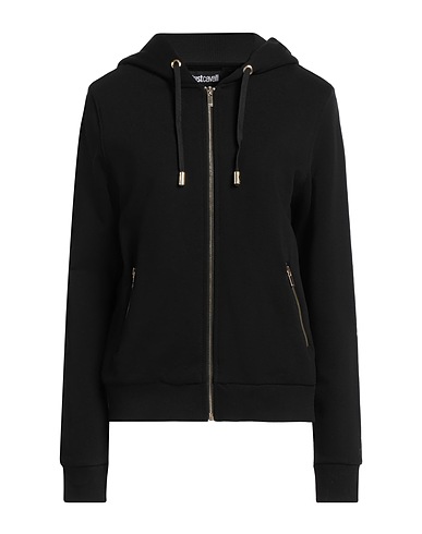 JUST CAVALLI Felpa Nero 100% Cotone, Elastan