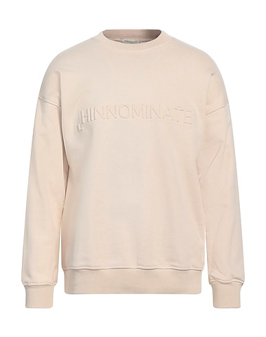 HINNOMINATE Sweatshirt Beige 100% Cotton, Elastane