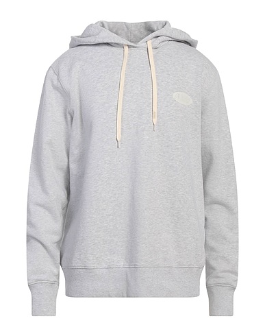 AUTRY Hooded track jacket  Light grey 100% Cotton, Elastane