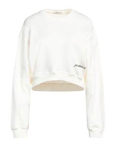 HINNOMINATE Sweatshirt Off white 100% Cotton, Elastane
