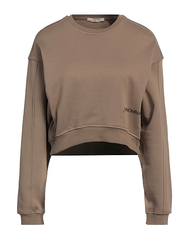 HINNOMINATE Sweatshirt Khaki 100% Cotton, Elastane