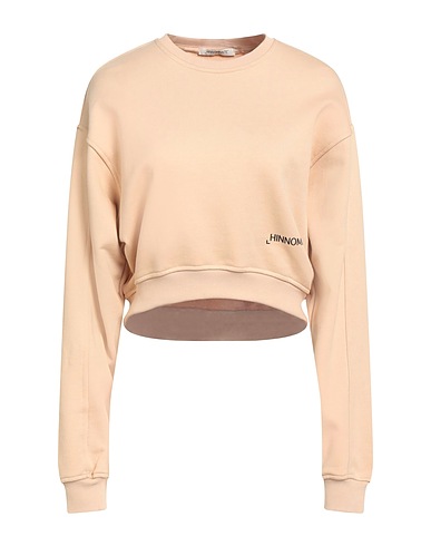 HINNOMINATE Sweatshirt Beige 100% Cotton, Elastane