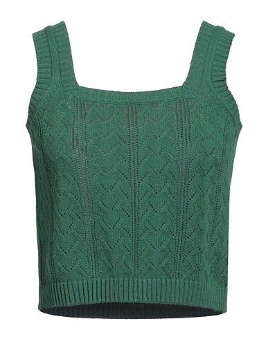WEEKEND MAX MARA Top Verde 62% Cotone, 33% Poliammide, 5% Poliestere