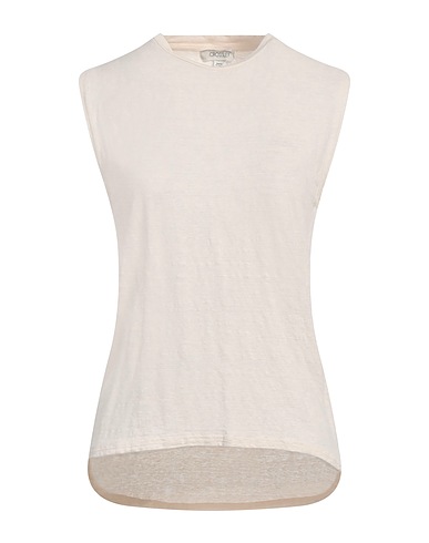 CROSSLEY T-shirt Panna 96% Lino, 4% Elastan