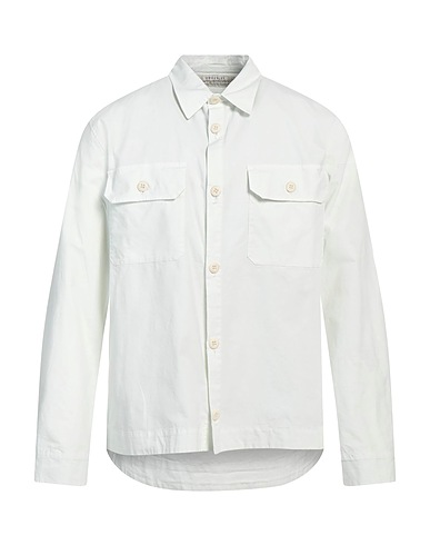 CROSSLEY Camicia tinta unita Bianco 98% Cotone, 2% Elastan
